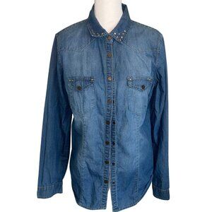 ✨ American Rag Cie Women's l/S Denim Shirt | S | Western